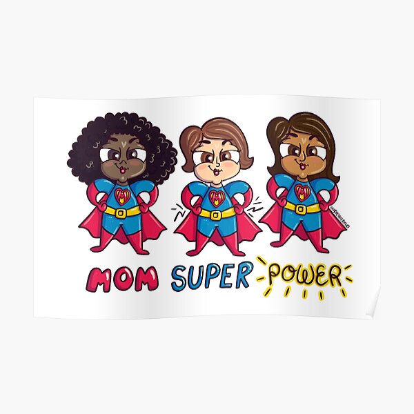 Super Mom Super Mothers Day Mommy Super Hero Super Mom Power