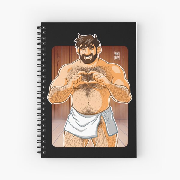ADAM LIKES SAUNAS Spiral Notebook