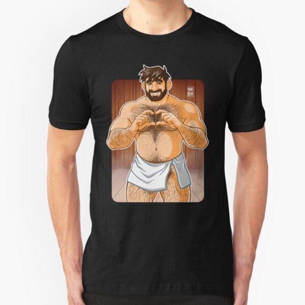 ADAM LIKES SAUNAS Slim Fit T-Shirt