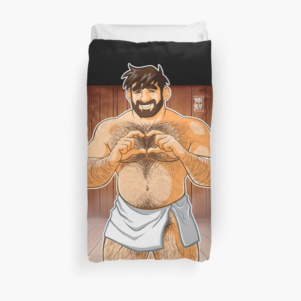ADAM LIKES SAUNAS Duvet Cover
