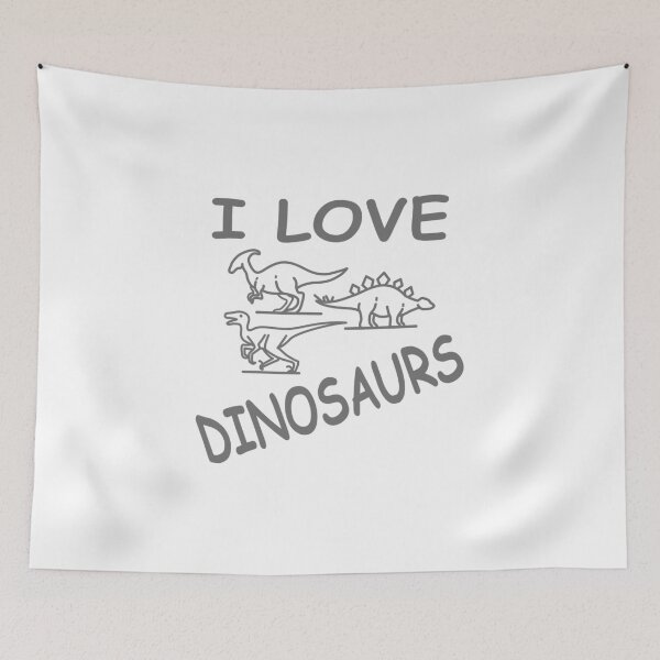 Item preview, Dinosaurs product - I Love - Cute Prehistoric Gifts designed and sold by stuch75.