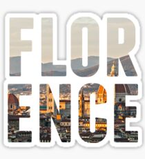 Florence typography Sticker