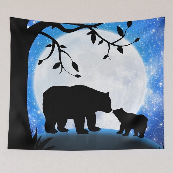 Item preview, Moon and bears designed and sold by Krokoneil.