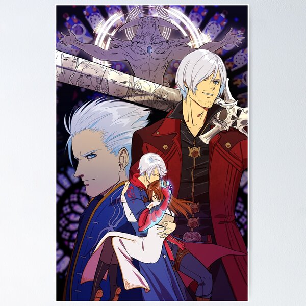 DMC  The Sparda Bros, Vergil and Dante, an art acrylic by