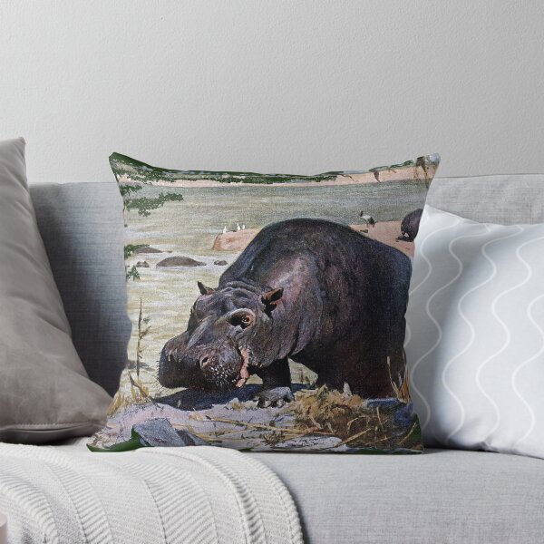 Item preview, Painting of a hippopotamus designed and sold by marmur.
