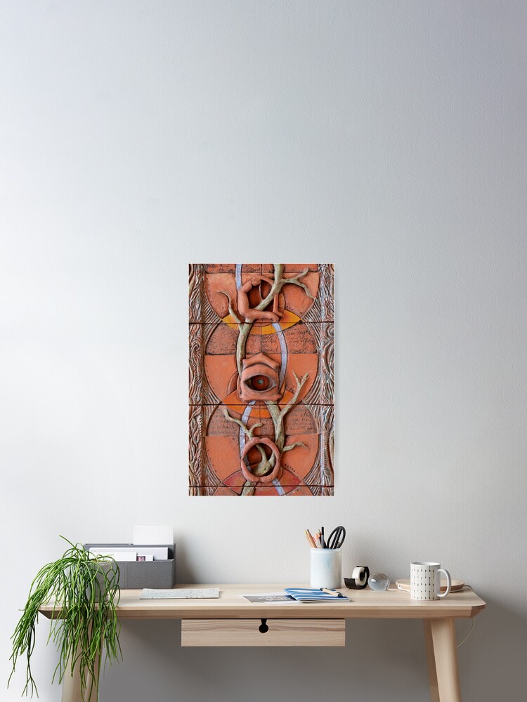 Thumbnail 2 of 3, Poster, Sense Doors (detail of Lotus VII) designed and sold by MonaShiber.