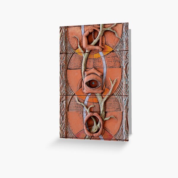 Sense Doors (detail of Lotus VII) Greeting Card