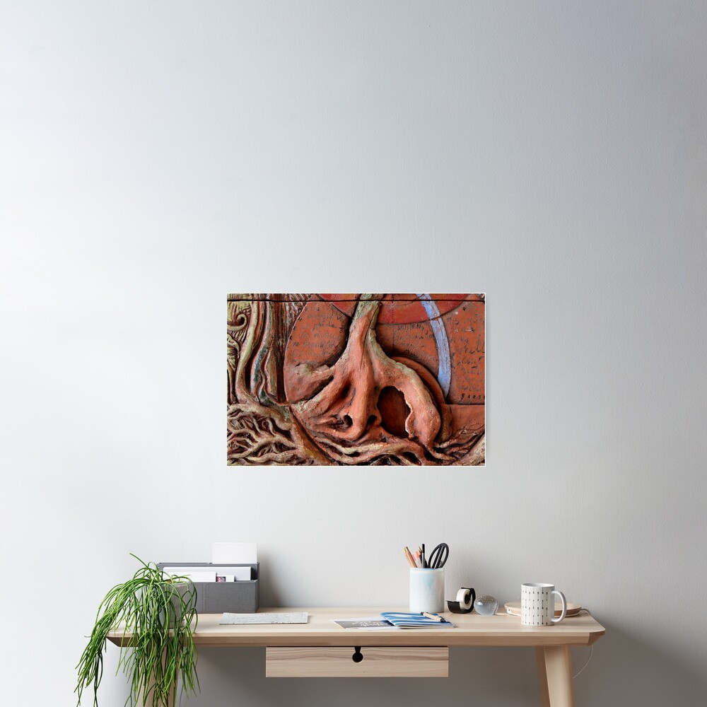 Sense Door - Root (detail of Lotus VII) Poster