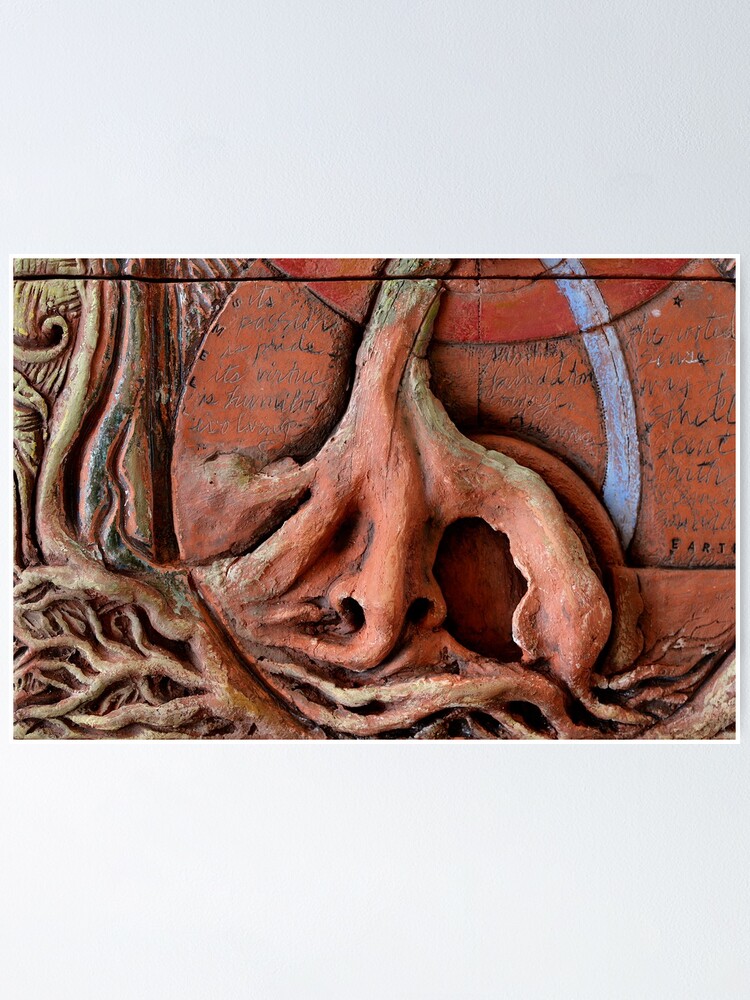 Alternate view of Sense Door - Root (detail of Lotus VII) Poster