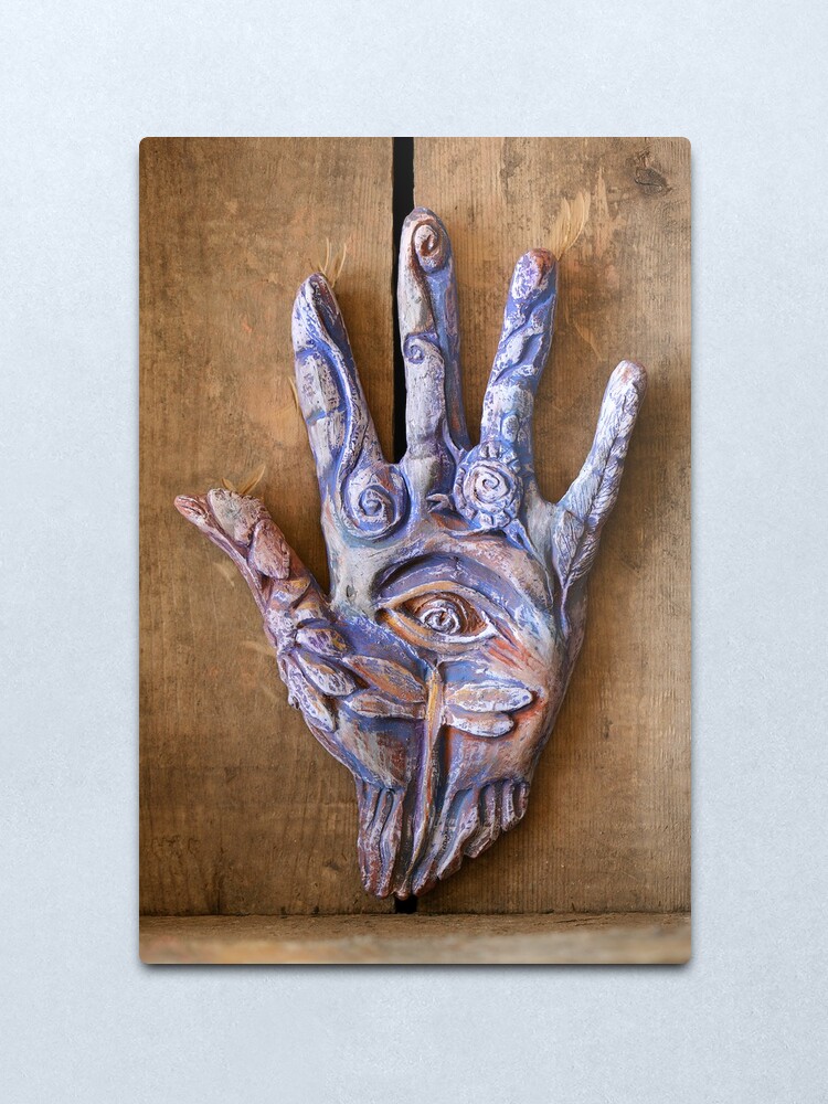 Alternate view of Hand Eye Metal Print