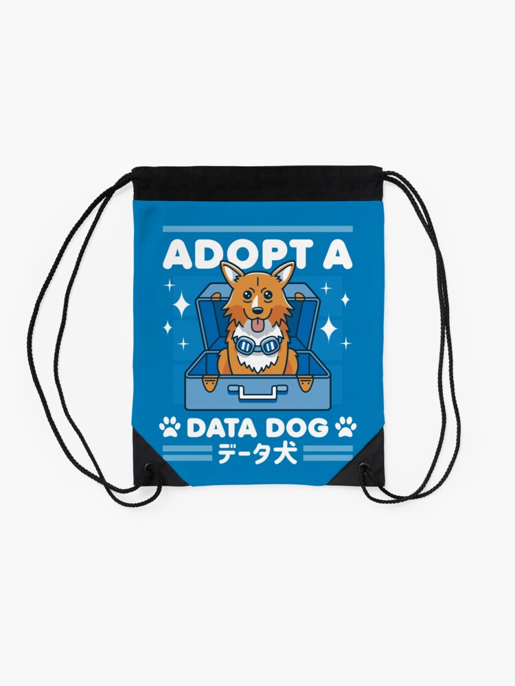 Alternate view of Adopt a Data Dog Drawstring Bag