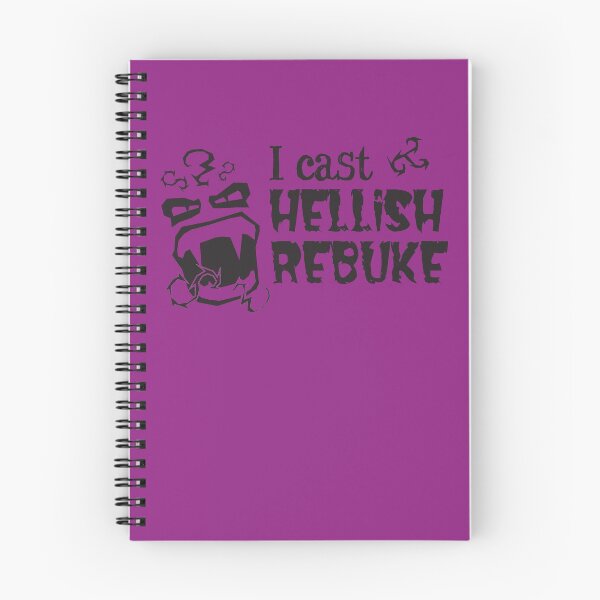 Item preview, I cast Hellish Rebuke designed and sold by TangledGinger.