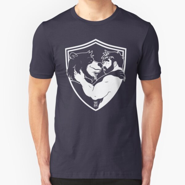 ADAM AND BOBO LIKE CUDDLES - LINEART Slim Fit T-Shirt
