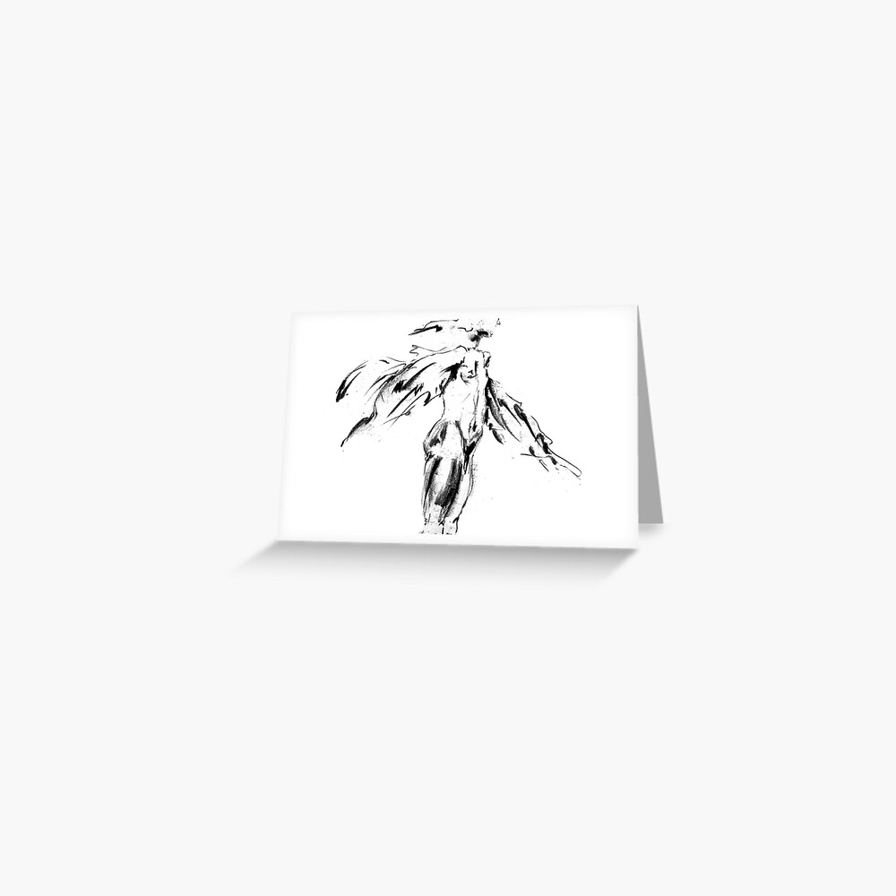 Thought Form - moving man II Greeting Card