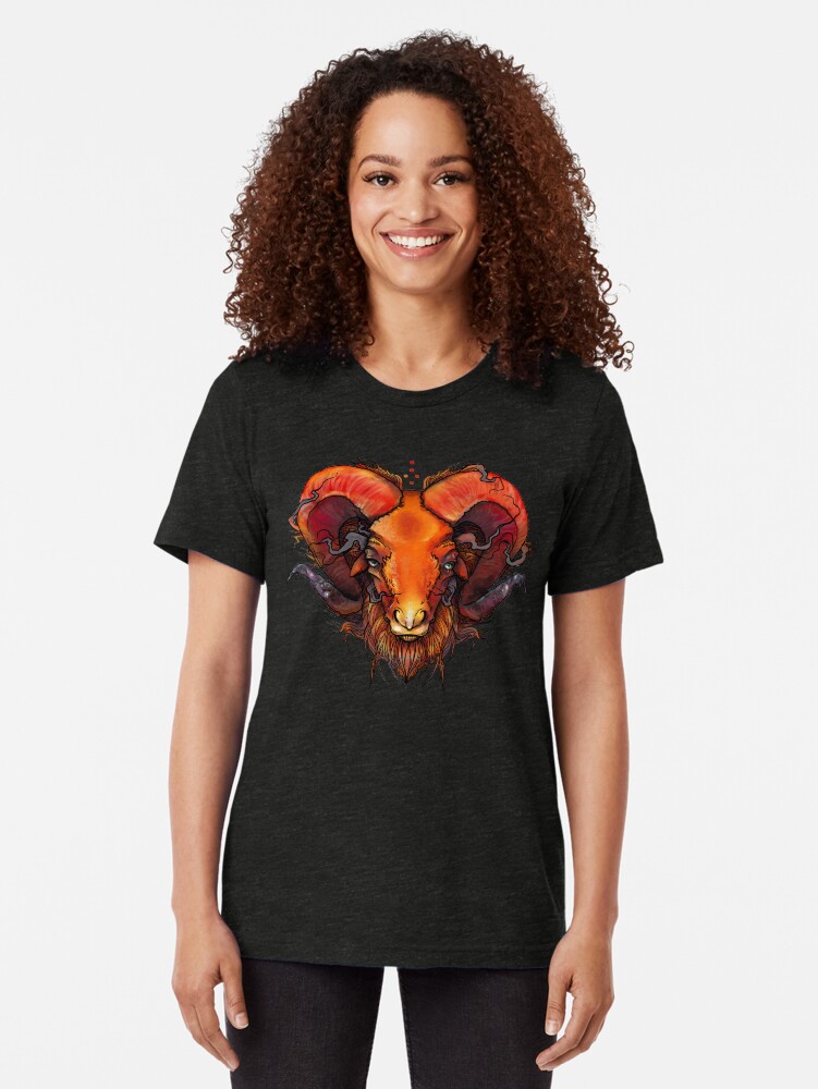 Alternate view of Zodiac Series: Aries Tri-blend T-Shirt