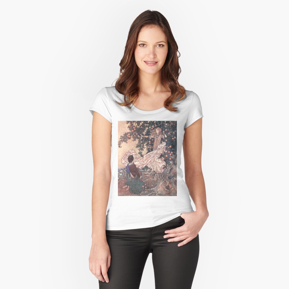Item preview, Fitted Scoop T-Shirt designed and sold by vintage-art.
