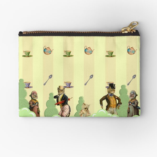 Garden Party is the Cat's Meow Zipper Pouch