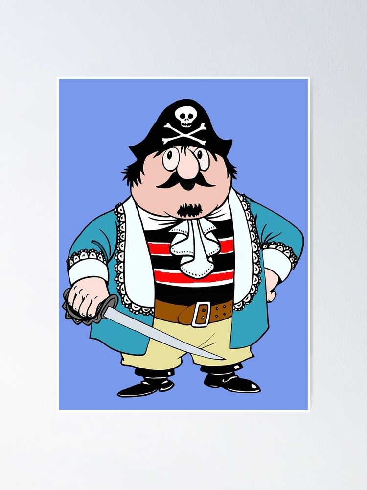 "Captain Pugwash" Poster by ScratchyEd Redbubble