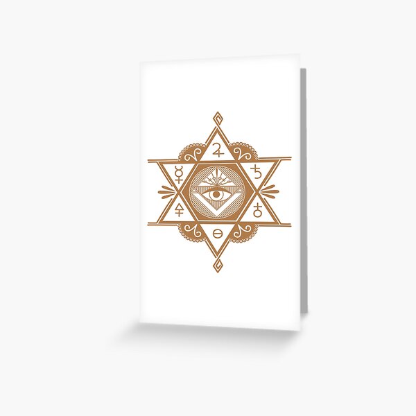 #AlChemistry #Mystical #Symbol Greeting Card