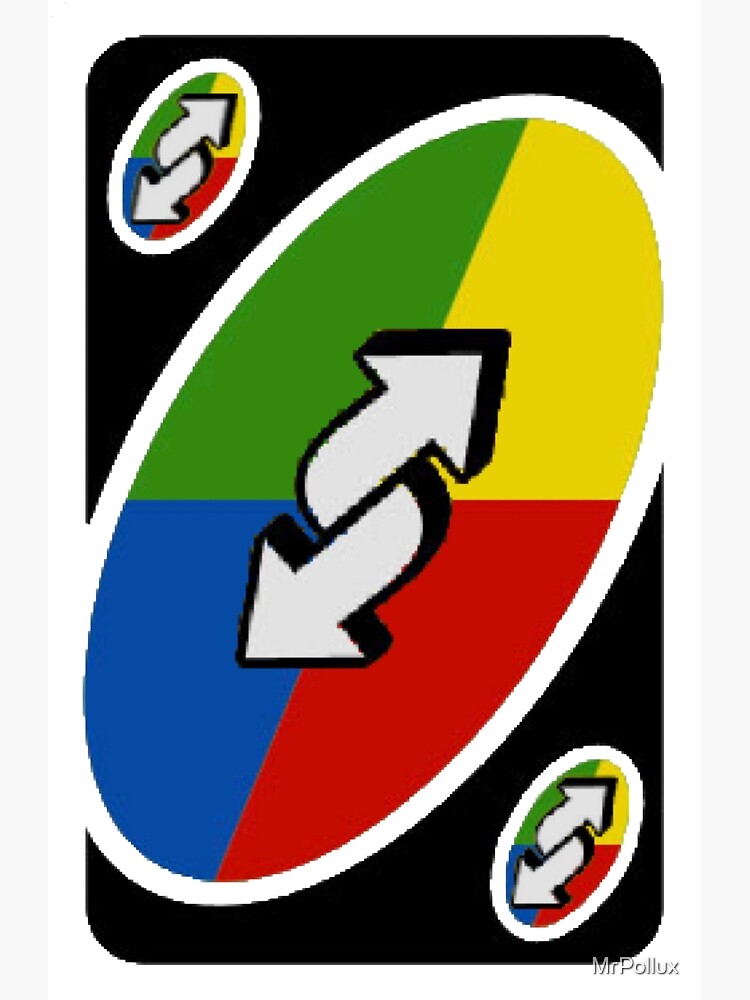 Uno Rainbow Reverse Card Greeting Card By Mrpollux Redbubble