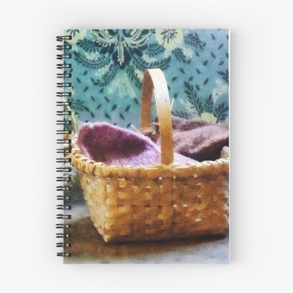 Item preview, Basket With Knitting designed and sold by Susan Savad.