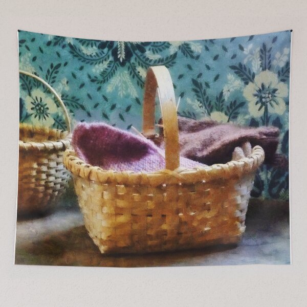 Item preview, Basket With Knitting designed and sold by Susan Savad.