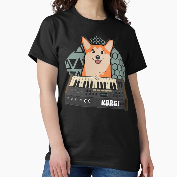 Item preview, Funny Synthesizer fan KORGI Corgi Dog Lover designed and sold by mewzeek-T.