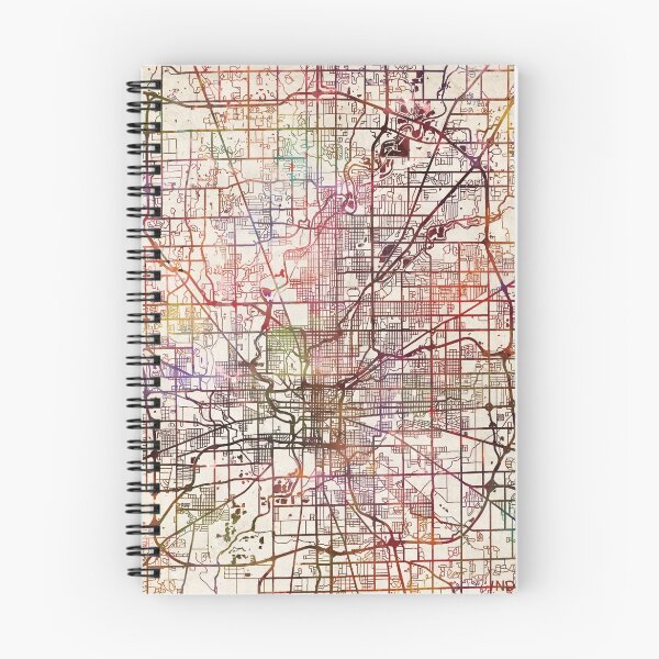 Item preview, Indianapolis map designed and sold by MapMapMaps.