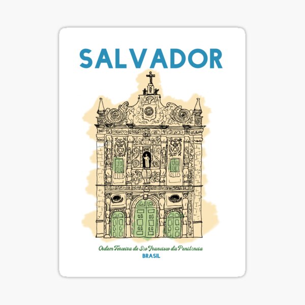 BRAZIL - Saint Francis Church - Salvador Sticker