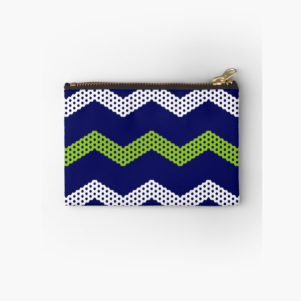 Item preview, Honeycomb Chevron Striped Pattern in Lime Green, Bright Navy Blue, and White  designed and sold by kierkegaard.