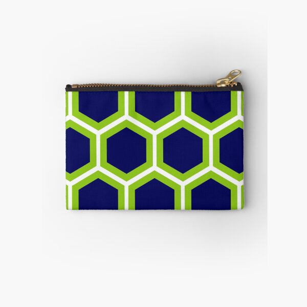 Item preview, Large Honeycomb in Lime Green, Bright Navy Blue, and White. Minimalist. Geometric. Modern. Bold. designed and sold by kierkegaard.