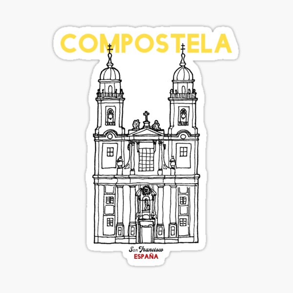 SPAIN - Saint Francis Church - Santiago de Compostela Sticker