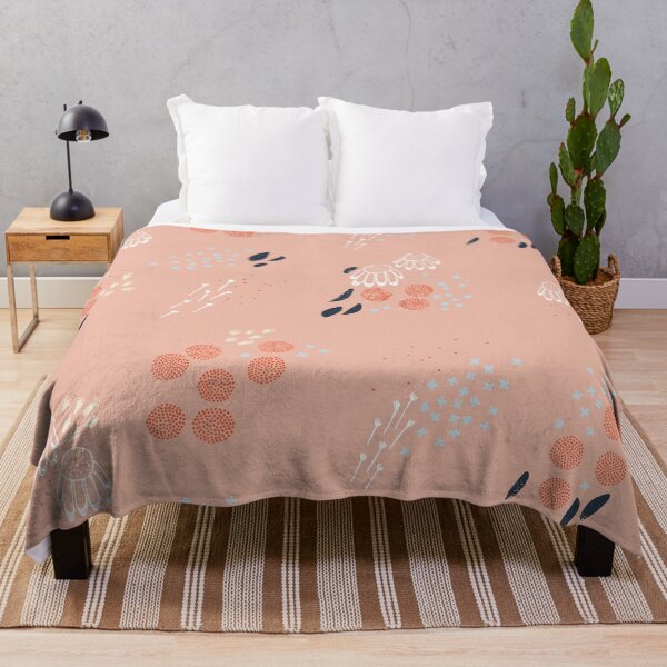 Item preview, Echinacea Garden M+M Peachy Pink by Friztin designed and sold by friztin.