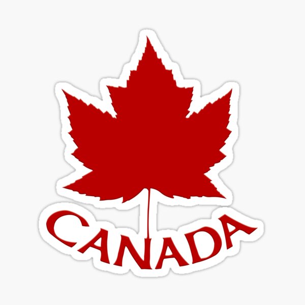Canada Maple Leaf Souvenirs Sticker
