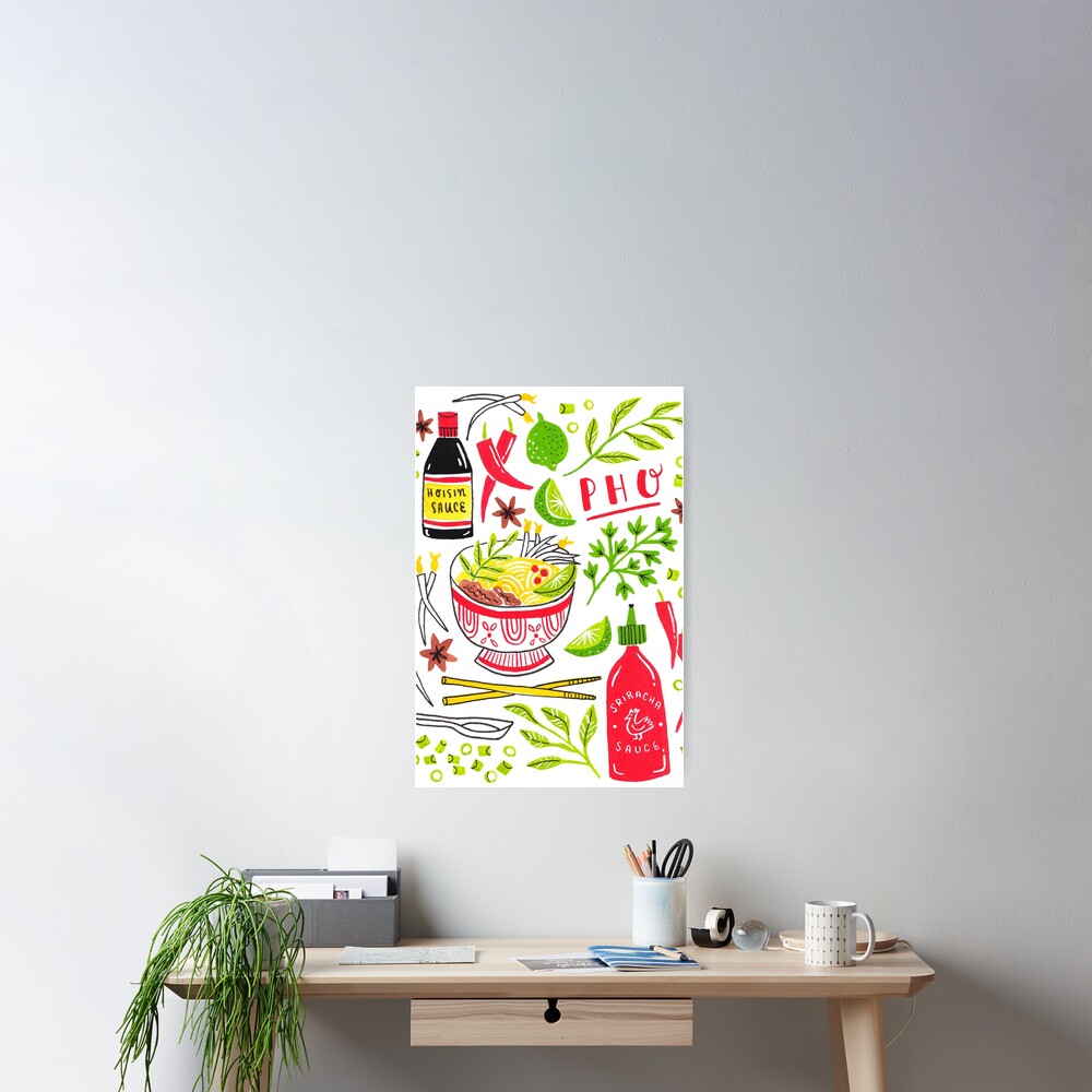 Vietnamese Pho Soup Sriracha Tote Bag for Sale by Van Huynh