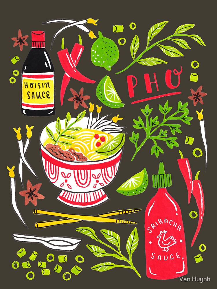 Vietnamese Pho Soup Sriracha Tote Bag for Sale by Van Huynh