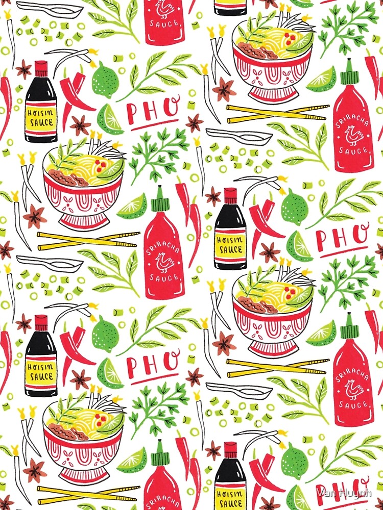 Vietnamese Pho Soup Sriracha Tote Bag for Sale by Van Huynh