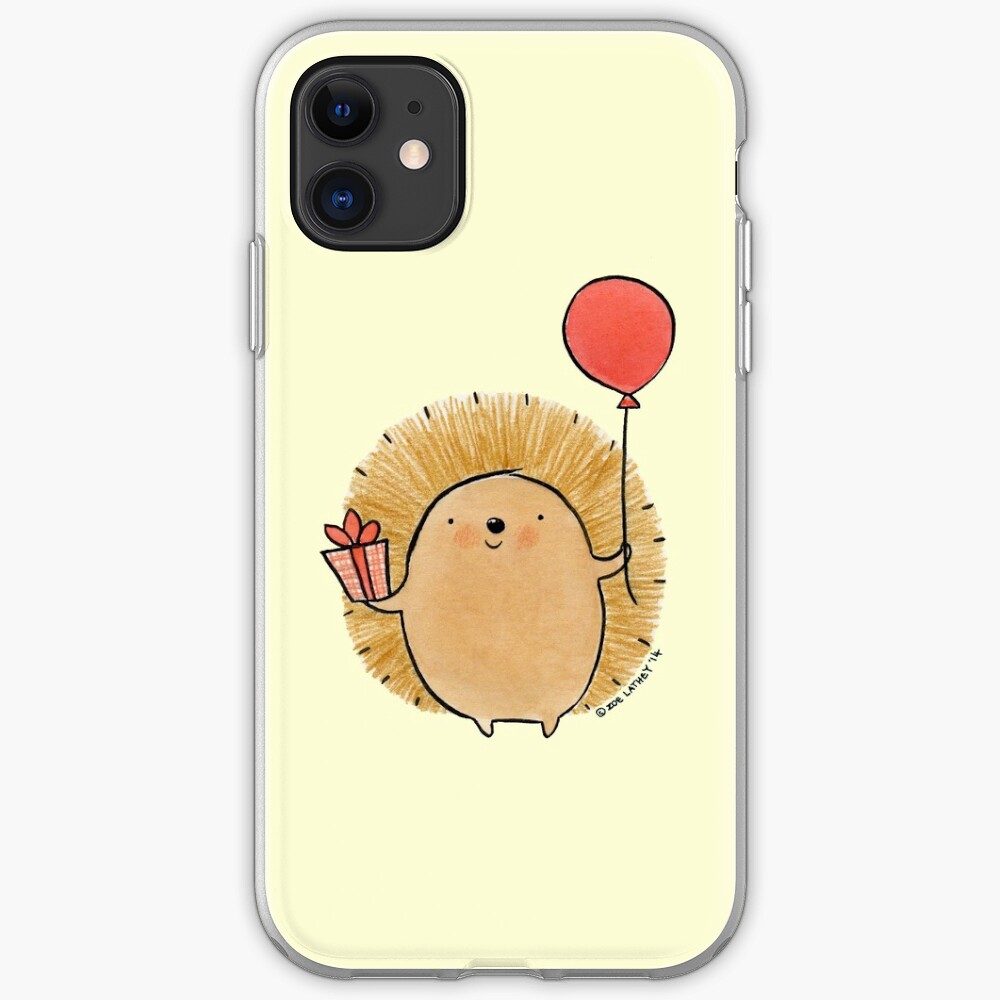 Happy Birthday Hedgehog iPhone Case & Cover