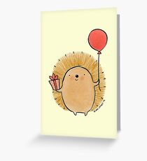 Happy Birthday Hedgehog Grußkarte