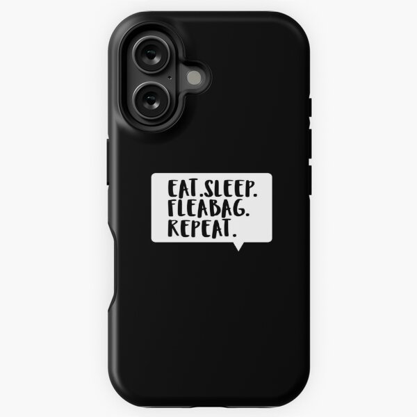 Vista previa del artículo con la obra «Comer. Dormir. Fleabag. Repetir.», diseñado y vendido por holbytv.
