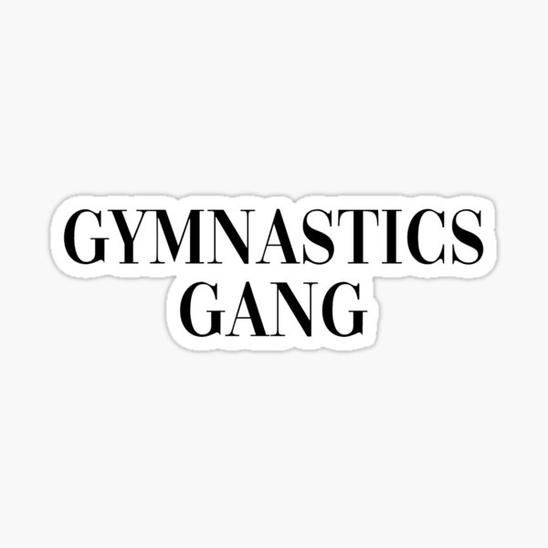 Item preview, gymnastics gang sticker designed and sold by Katie’s Stickers.