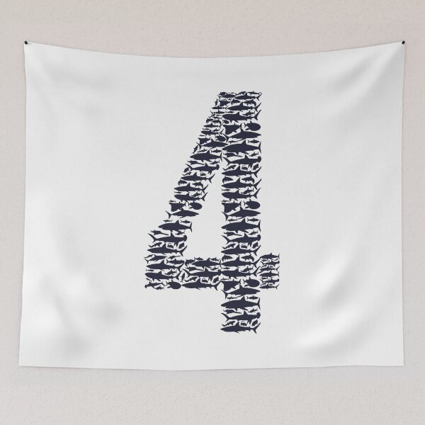 Item preview, Kids Sharks 4th Birthday Gift graphic designed and sold by banwa.