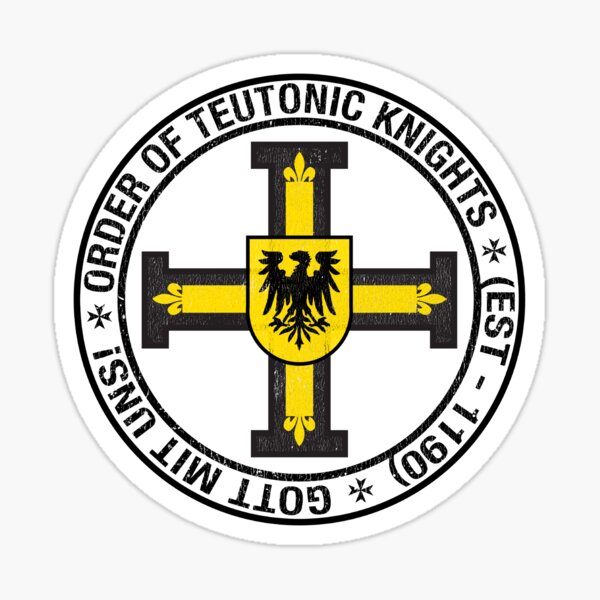 Vista previa del artículo con la obra «Orden de los Caballeros Teutónicos Cresta Medieval Antigua Escudo de Armas», diseñado y vendido por signsandsymbols.