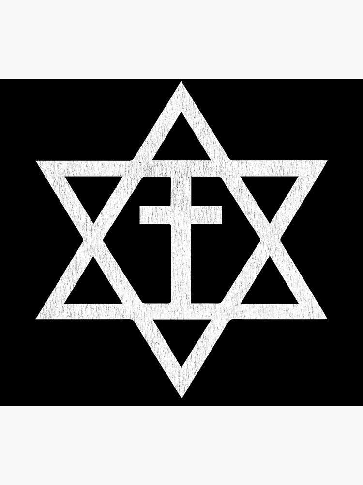“Messianic Cross Star of David” Art Print by signsandsymbols | Redbubble
