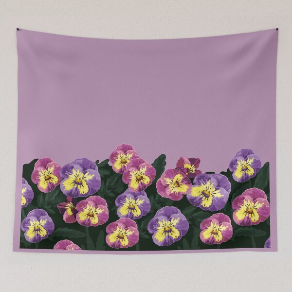 Item preview, Pink & Purple Pansy Faces designed and sold by Annalisa-Jones.