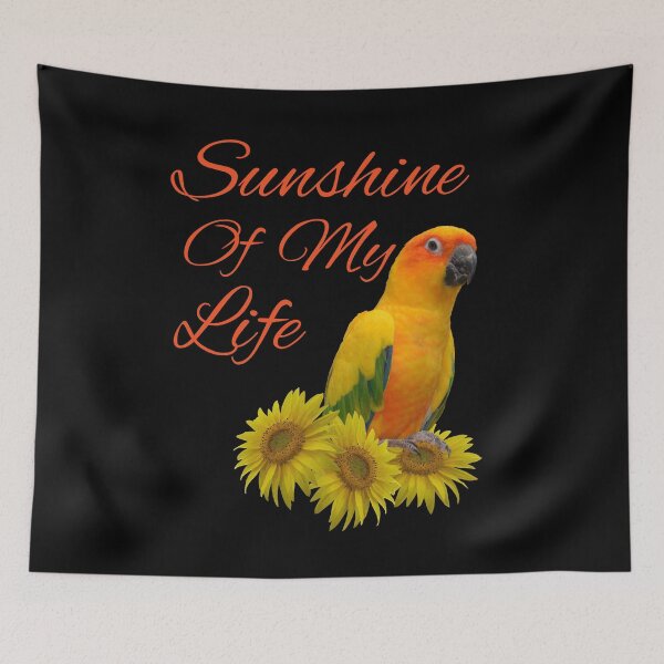 Item preview, Sun Conure Parrot Sunshine Sunflower designed and sold by einsteinparrot.