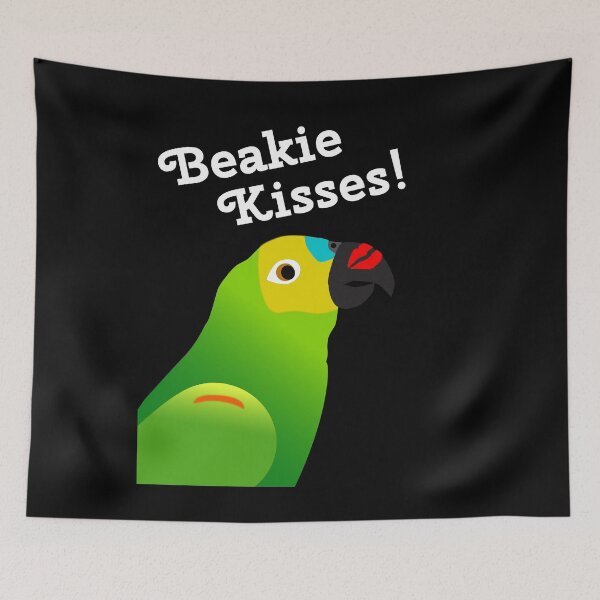 Item preview, Beakie Kisses Amazon Parrot designed and sold by einsteinparrot.