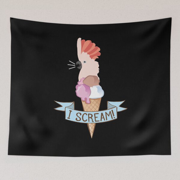 Item preview, Moluccan Cockatoo Ice Cream Parrot graphic designed and sold by einsteinparrot.