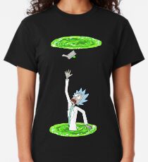 Rick and Morty | Falling Through Portal Classic T-Shirt