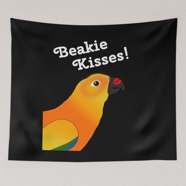Item preview, Beakie Kisses Sun Conure Parrot designed and sold by einsteinparrot.